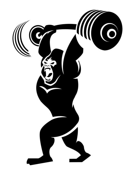 Тяжелая атлетика силуэт