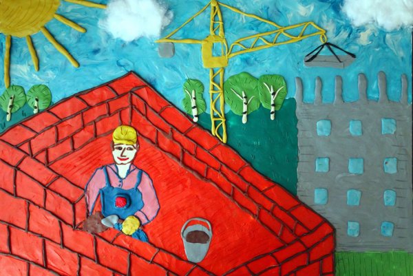 Строитель рисунок для детей