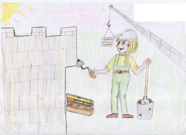 Строитель рисунок