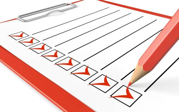 Лист с галочками