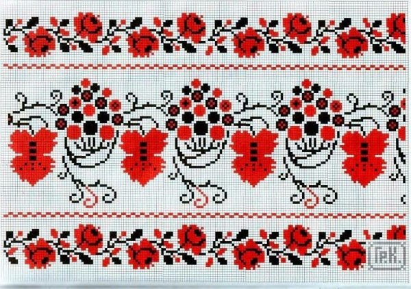 Украинский орнамент рушник