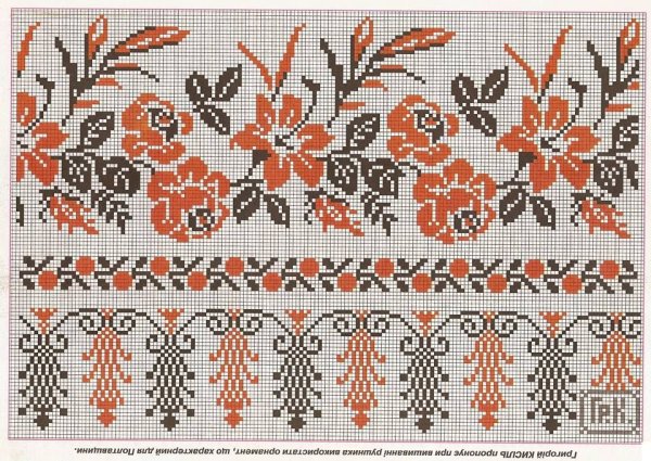 Украинский орнамент рушник