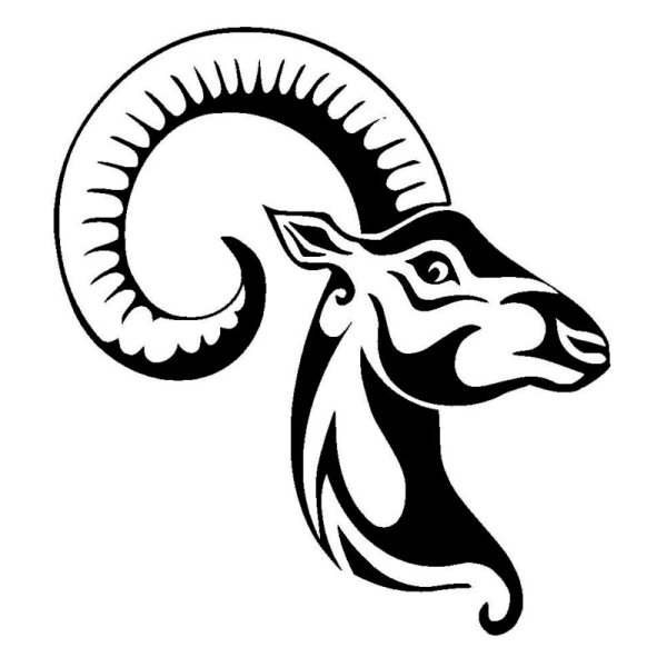 Стилизованная голова барана