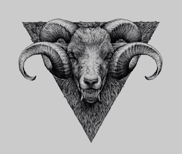 Баран тату эскиз