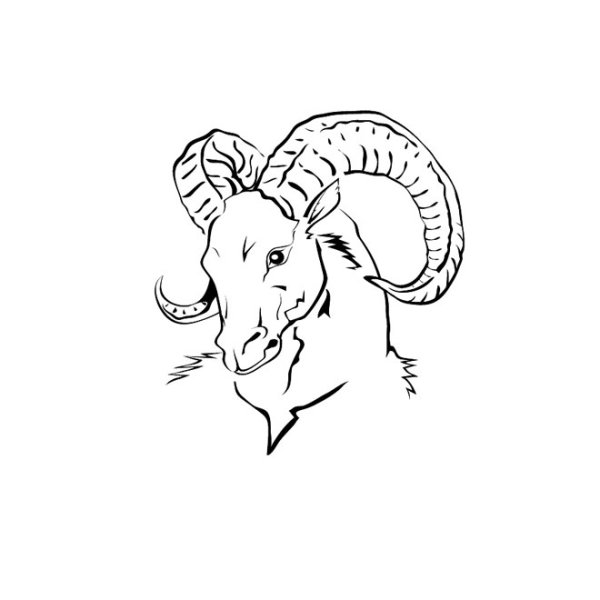 Овен знак зодиака вектор