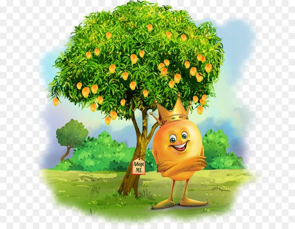 Фруктовый дерево мультяшный