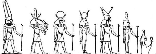 Исида богиня древнего Египта рисунок