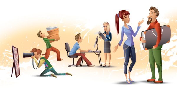 Иллюстрации деятельность человека