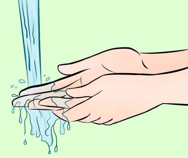 Мытье рук иллюстрация