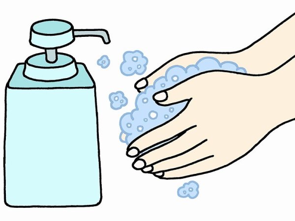 Мытье рук с мылом для детей