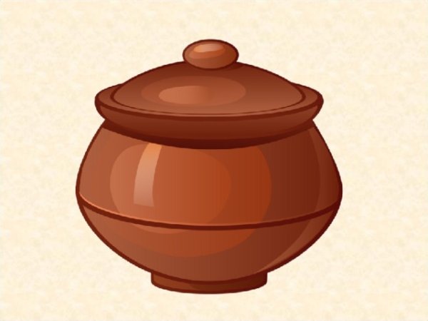 Глиняный горшок вектор
