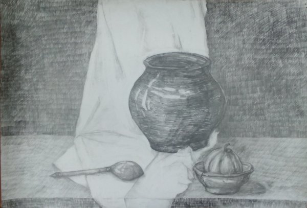 Натюрморт с чугунком