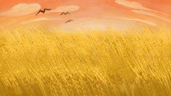 Дети в пшеничном поле