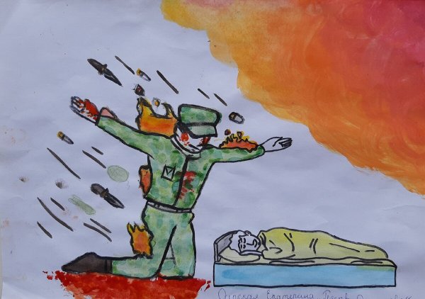 Рисунок солдату