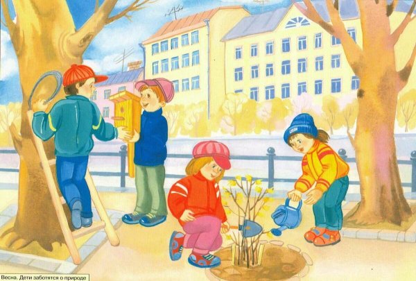 Весна для детей в детском саду