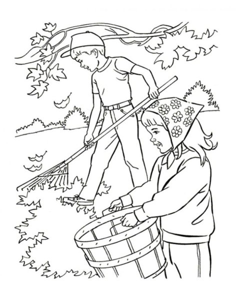 Раскраска. Осень