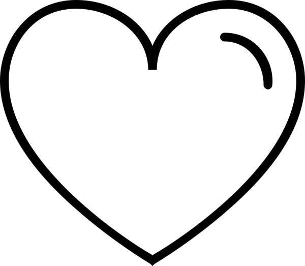 Сердце трафарет