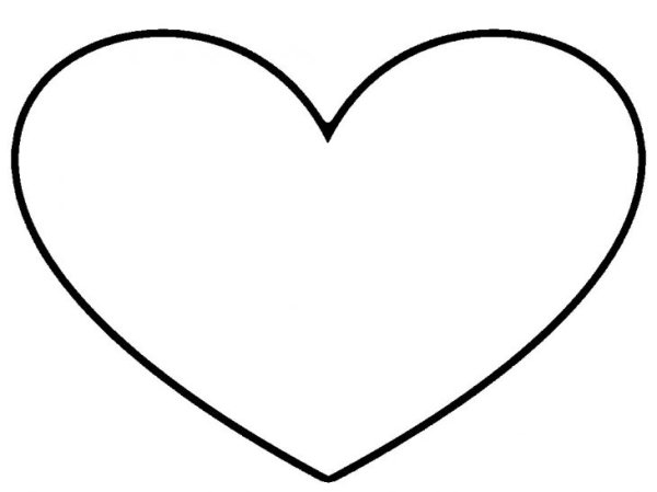 Трафарет сердце для пряников