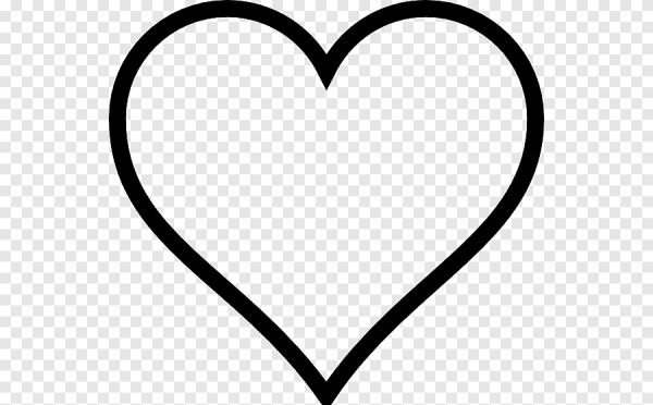 Сердечко контурное