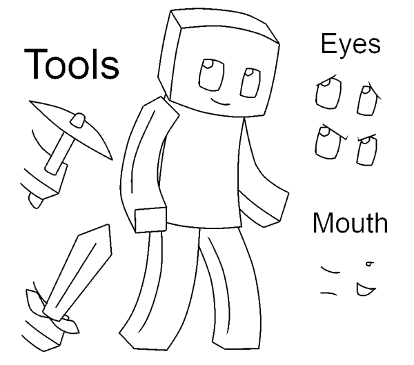 Minecraft для рисования