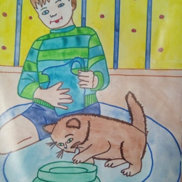 Рисунок любимого животного