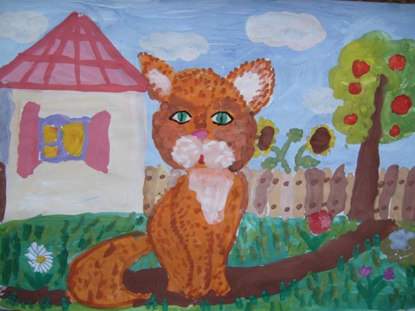 Домашние питомцы рисунок на конкурс