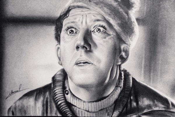 Гарри Поттер черно белый