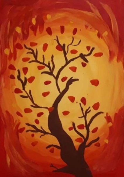 Рисунок на тему осенний вальс