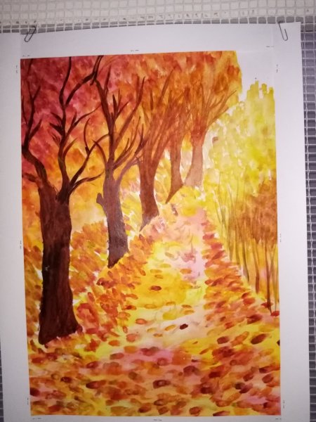 Картина осенние листья