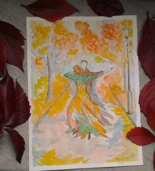 Девушка осень силуэт для детей