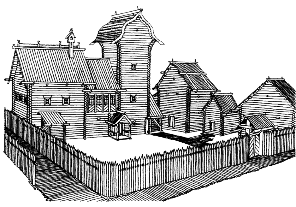 Нарисовать старинный дом