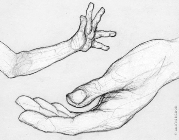 Рисунок руки человека