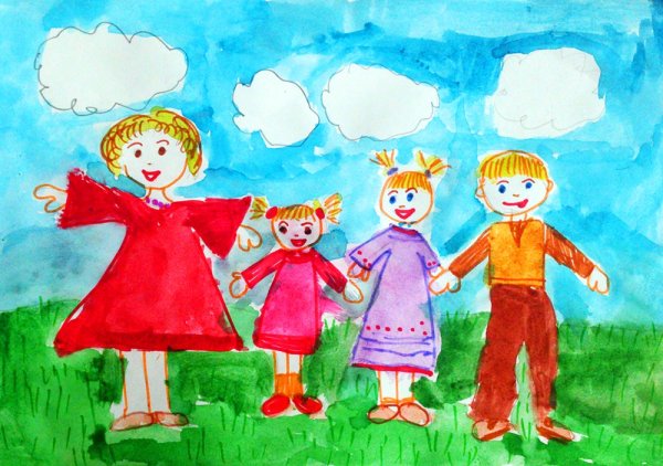 Семья рисунок