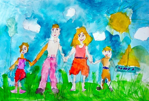 Рисование семья