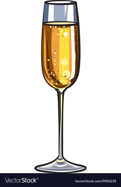 Бокалы с шампанским вектор
