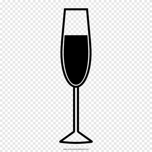 Бокалы шампанского мультяшные