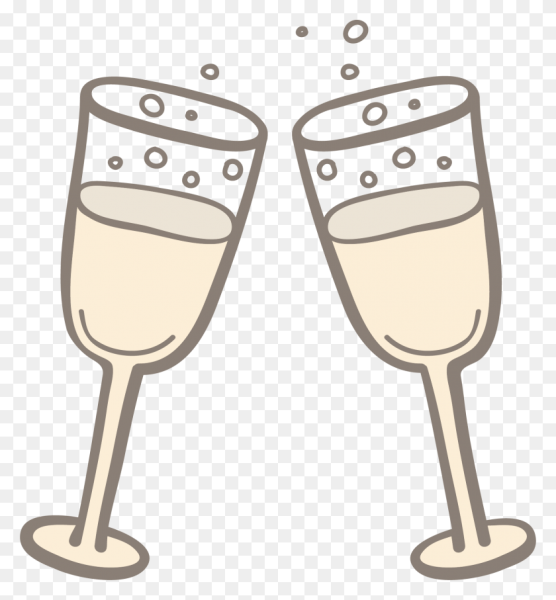 Рисунки мультяшные бокалы