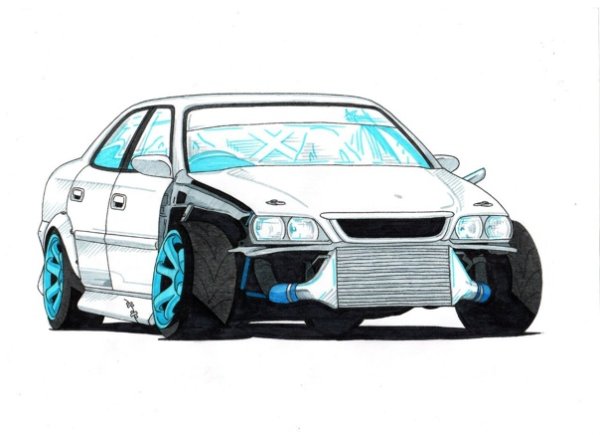 Тойота Марк 2 корч рисунок