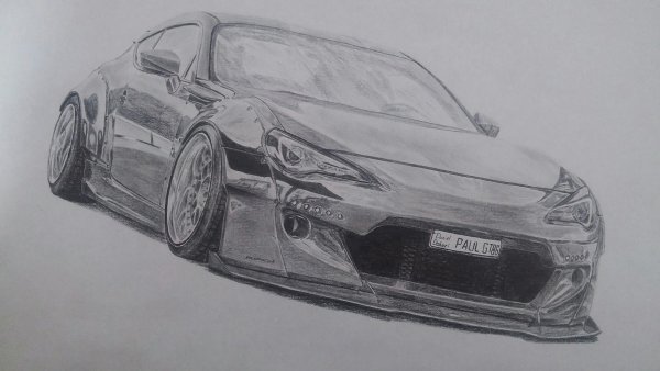 Разукрашка машинки Toyota gt 86