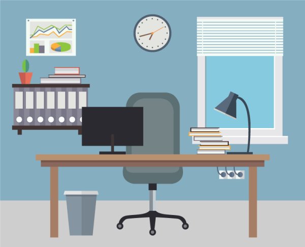 Рабочее место вектор