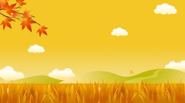 Фон детское осеннее поле