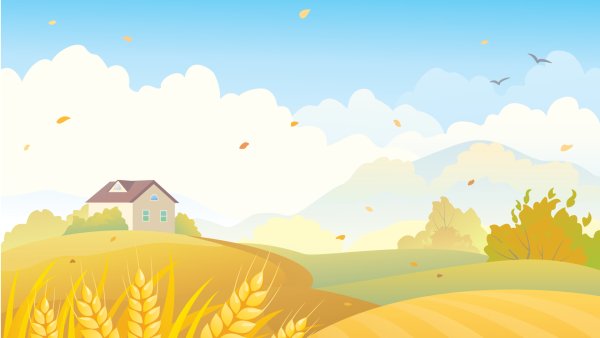 Деревня поле вектор