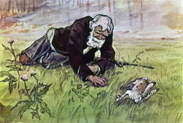 Рисунок к рассказу заячьи лапы