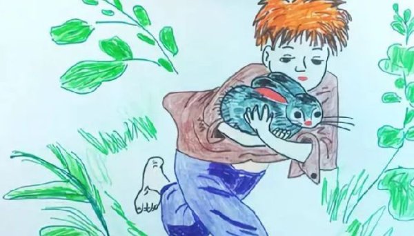 Рисунок на тему заячьи лапы