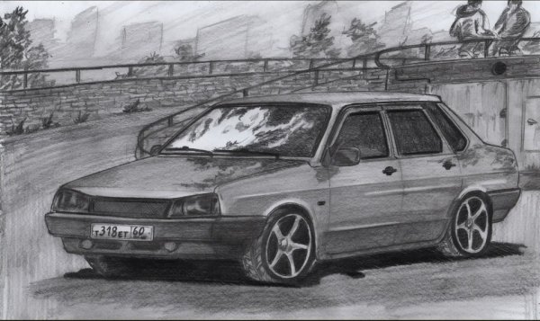 ВАЗ 21099 рисунок