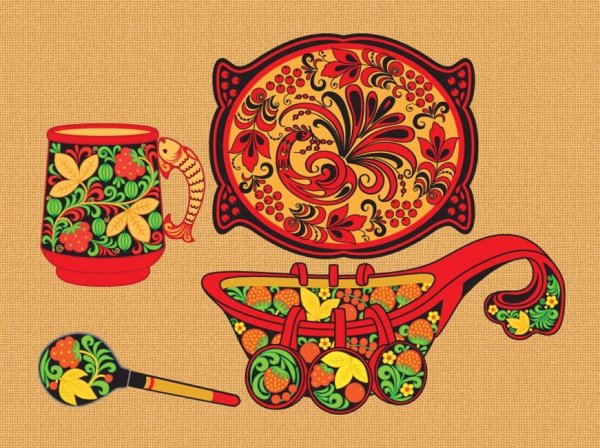 Хохлома для дошкольников