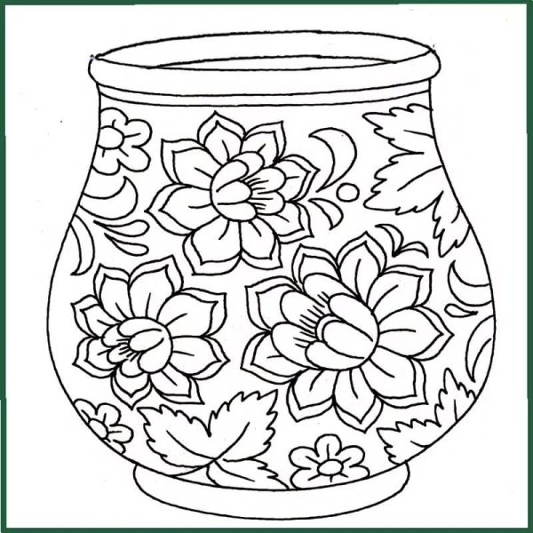 Хохлома раскраска для детей