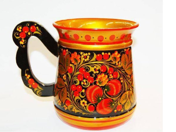 Солонка уточка Хохломская роспись