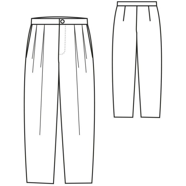 Технический эскиз брюк женских