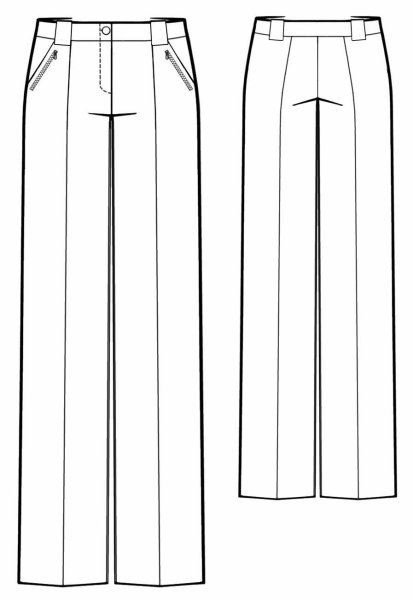 Технический эскиз брюк